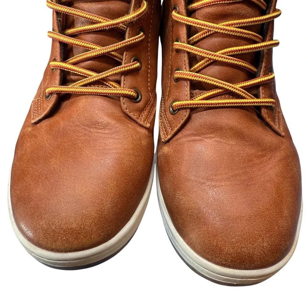 Polo Ralph Lauren Court Sneaker Boot Kids 5 Brown High Top Lace Up Sneakers